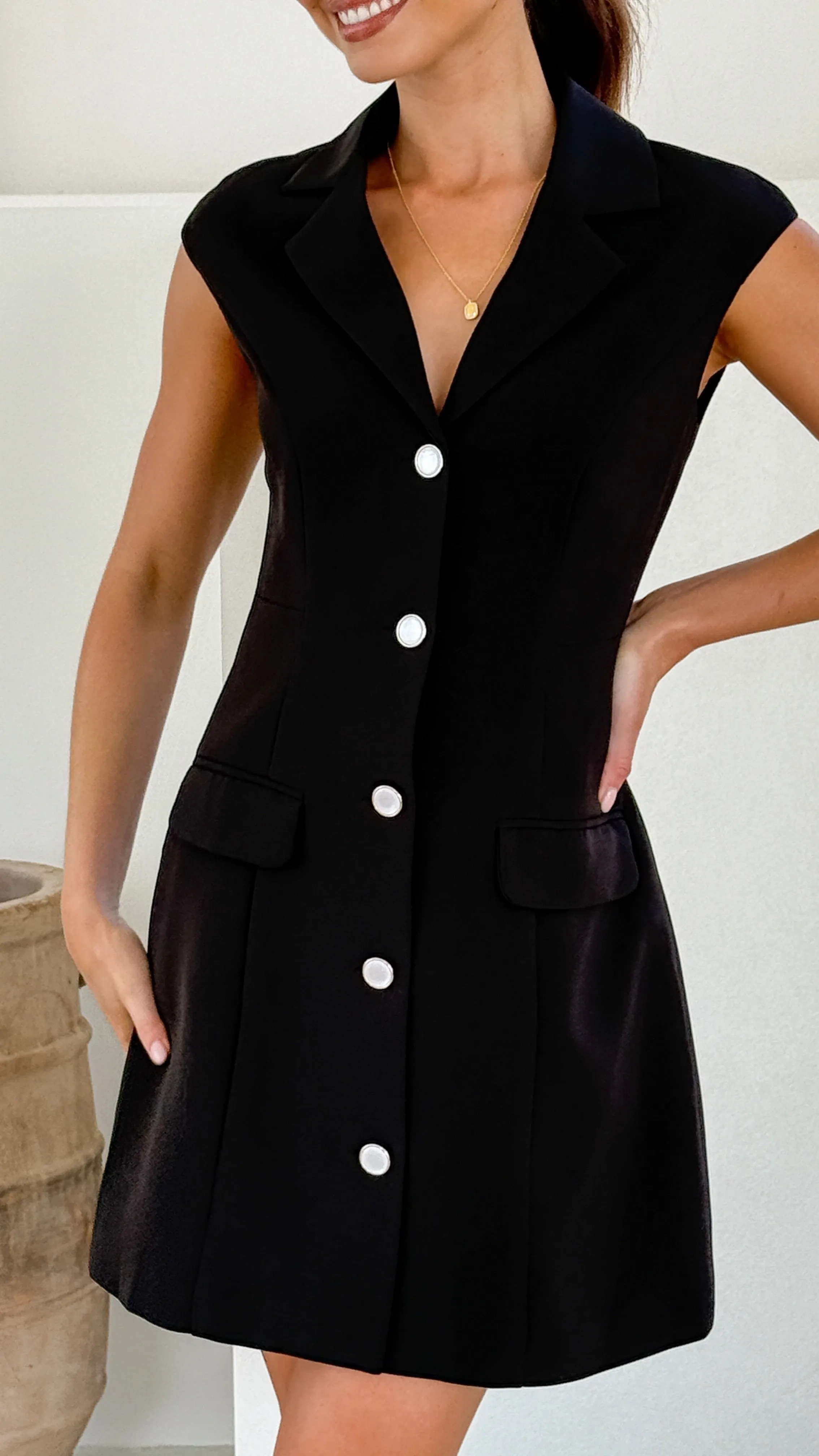 Noa Mini Dress - Black sold by Billy J product image thumbnail 3