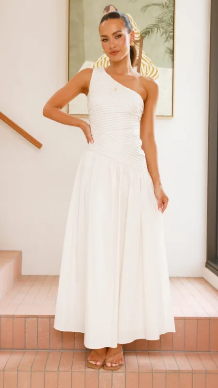 Utopia Maxi Dress - Off White sold by Billy J