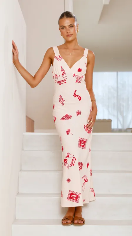 Urbana Maxi Dress - Mojito Print sold by Billy J
