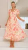 Talma Maxi Dress - Orange Floral sold by Billy J
