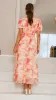 Talma Maxi Dress - Orange Floral sold by Billy J