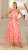 Taipa Maxi Dress - Pink / Orange Floral sold by Billy J