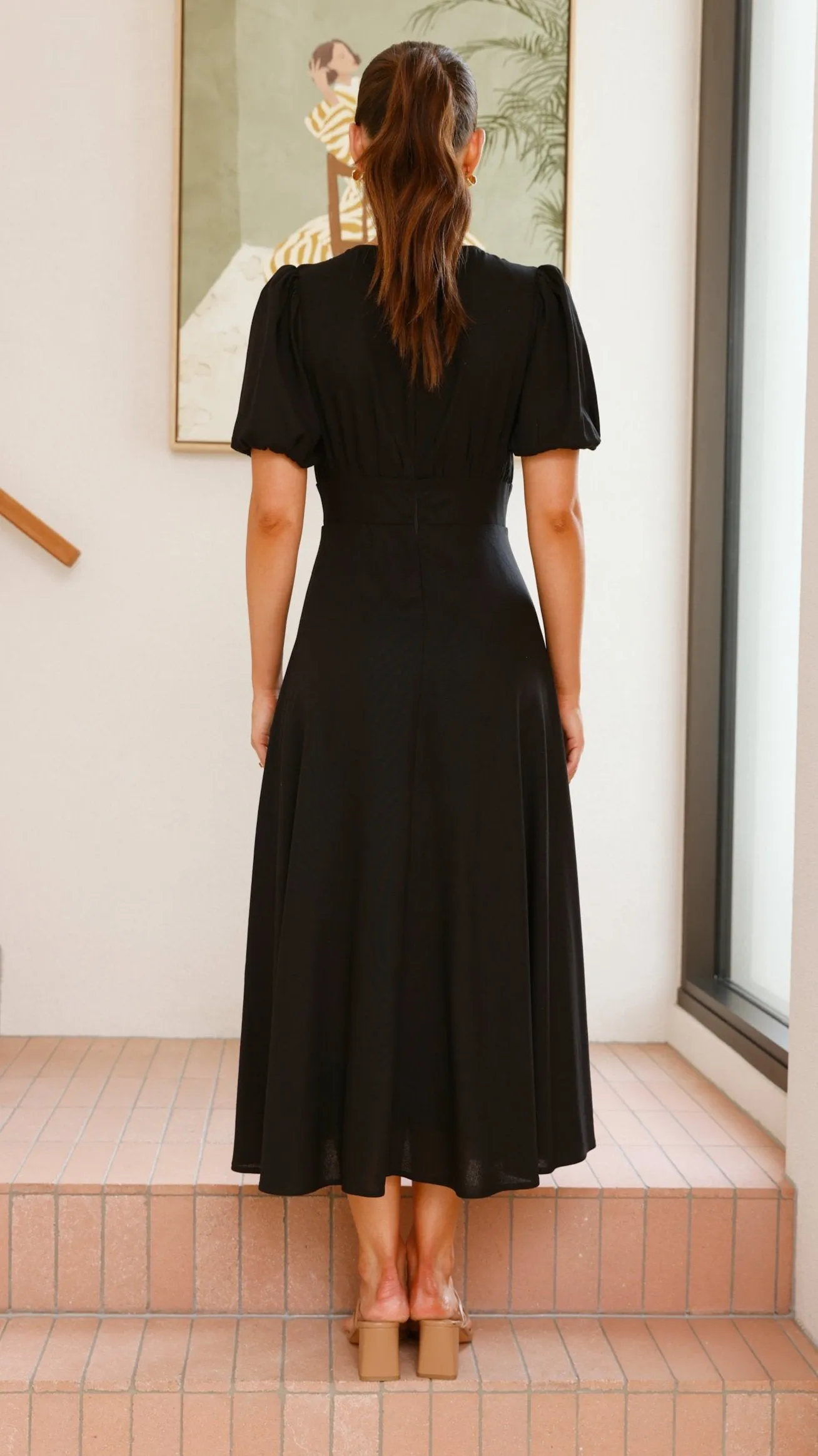Melea Midi Dress - Black sold by Billy J product image thumbnail 2