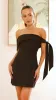 Halen Off Shoulder Mini Dress - Black sold by Billy J