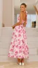 Bryony Halter Neck Maxi Dress - Pink Floral sold by Billy J