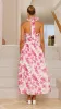 Bryony Halter Neck Maxi Dress - Pink Floral sold by Billy J