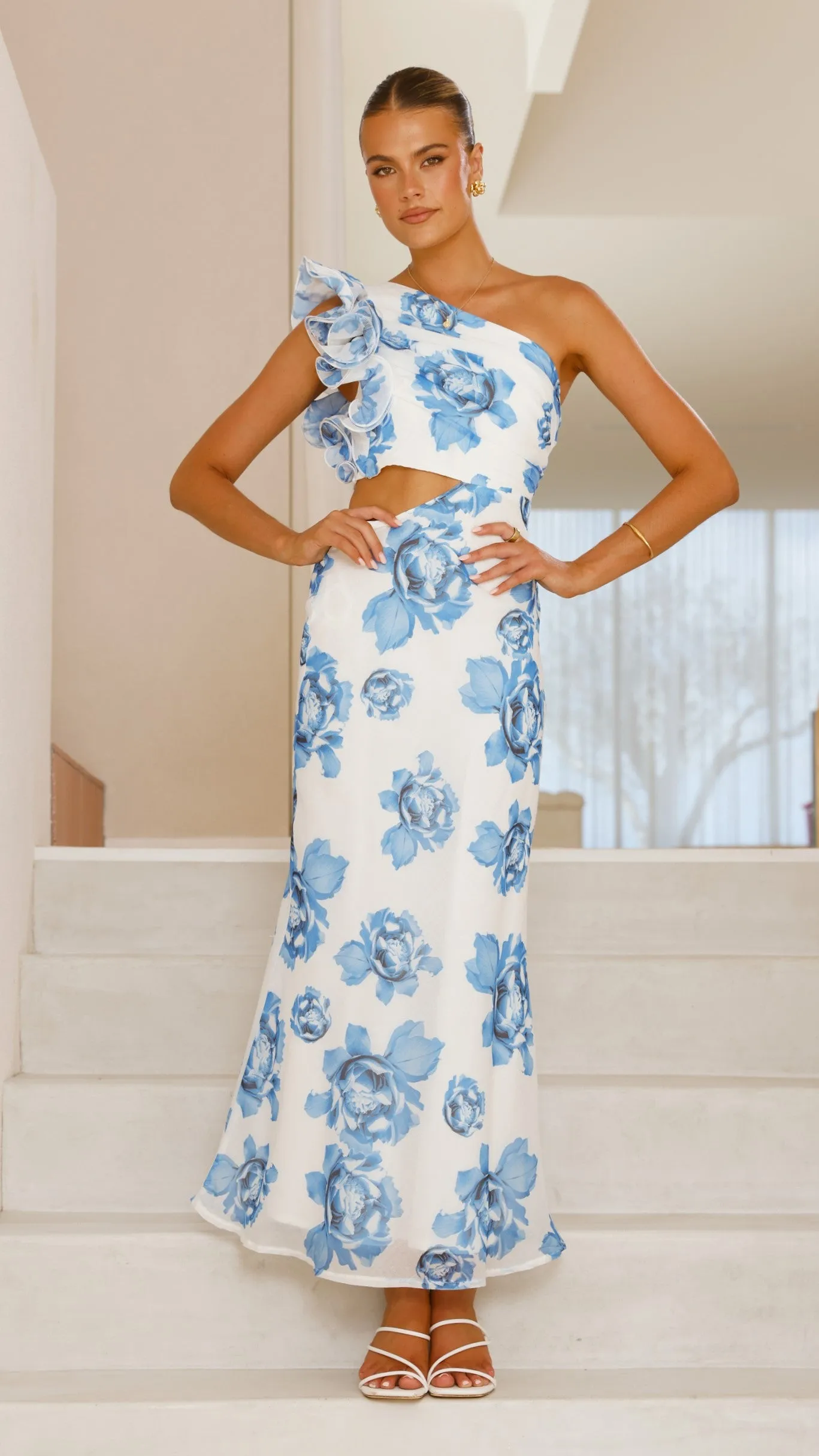 Amina Maxi Dress - Blue Rose sold by Billy J product image thumbnail 4