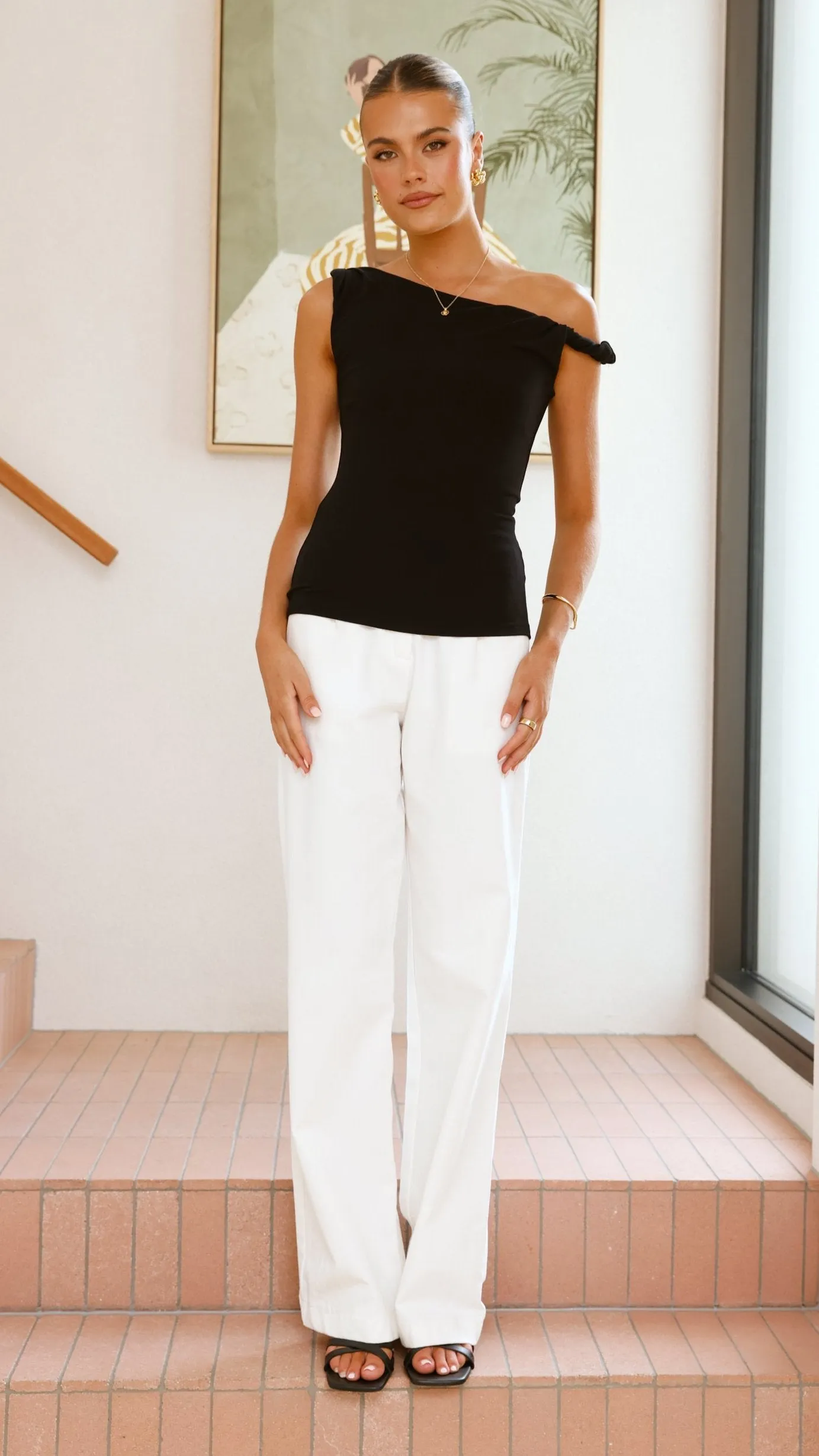Delphi Asymmetrical Top - Black sold by Billy J product image thumbnail 5