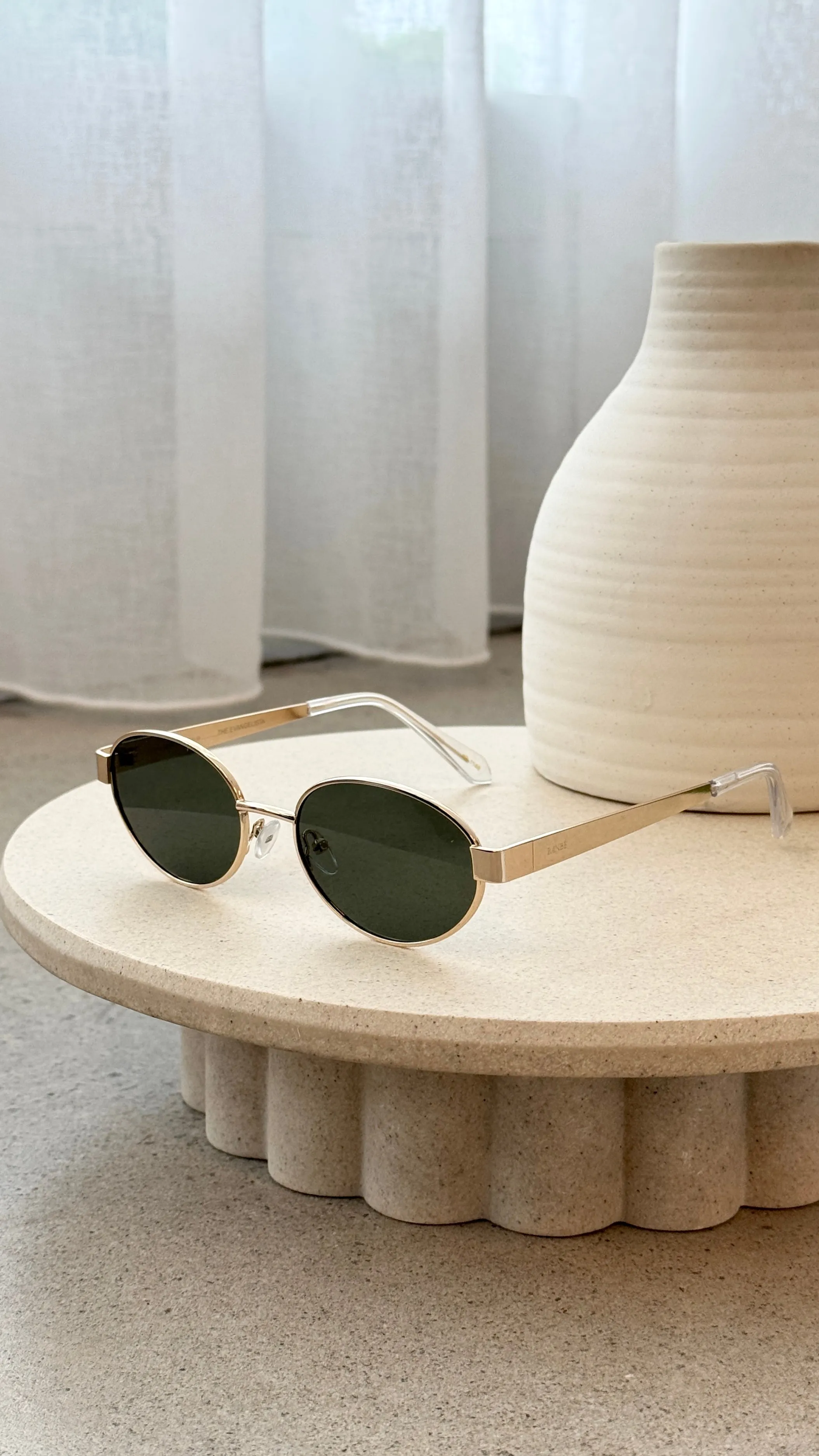 The Evangelista Sunglasses - Gold / Green sold by Billy J product image thumbnail 4
