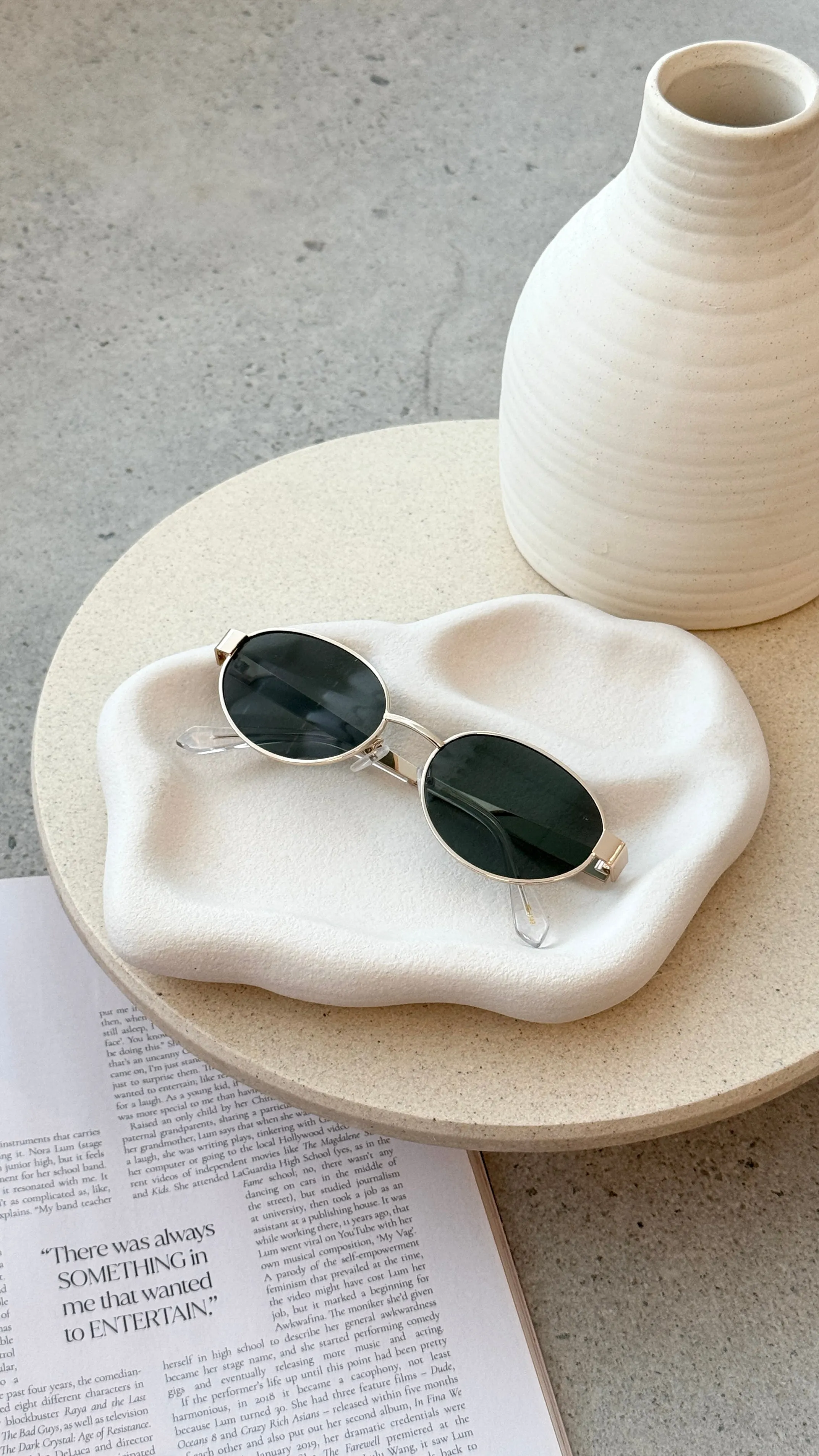 The Evangelista Sunglasses - Gold / Green sold by Billy J product image thumbnail 3