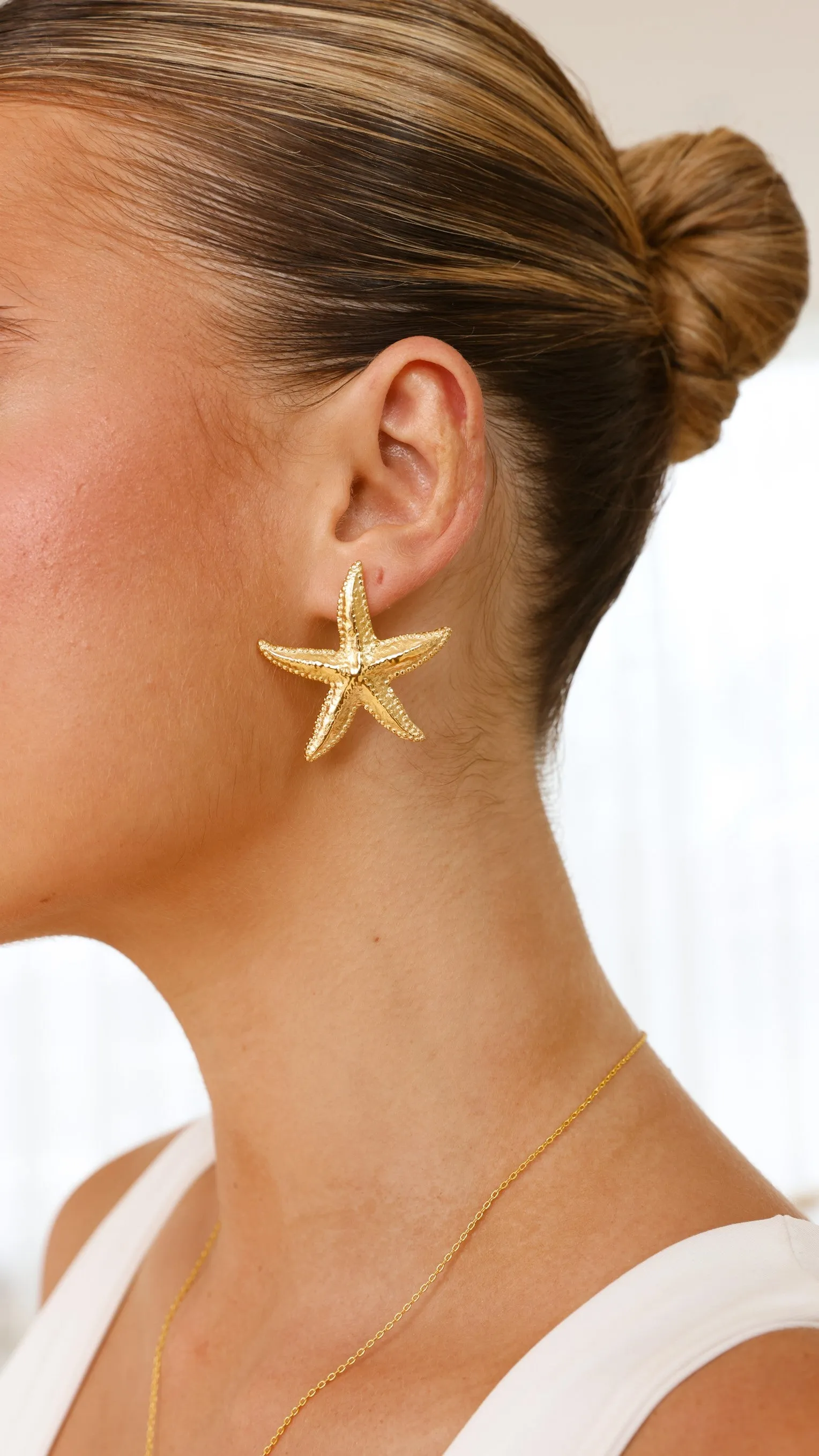 Starfish Earrings - Gold sold by Billy J product image thumbnail 2