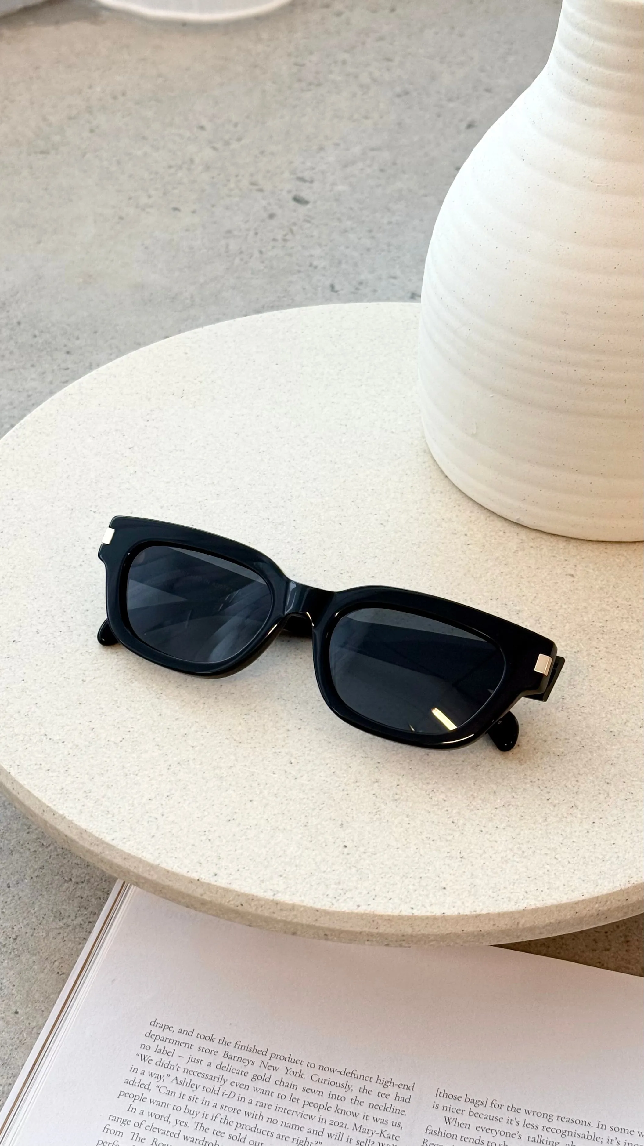 The Deyn Sunglasses - Black / Ink sold by Billy J