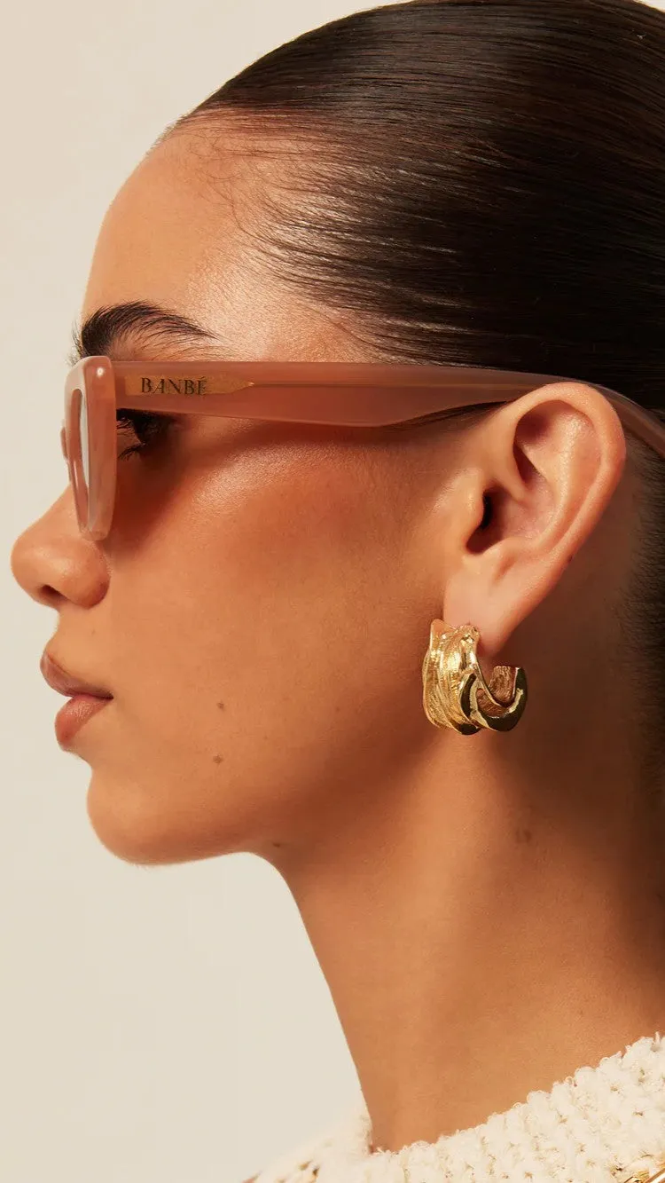 The Caroline Sunglasses - Nude / Brown sold by Billy J product image thumbnail 4