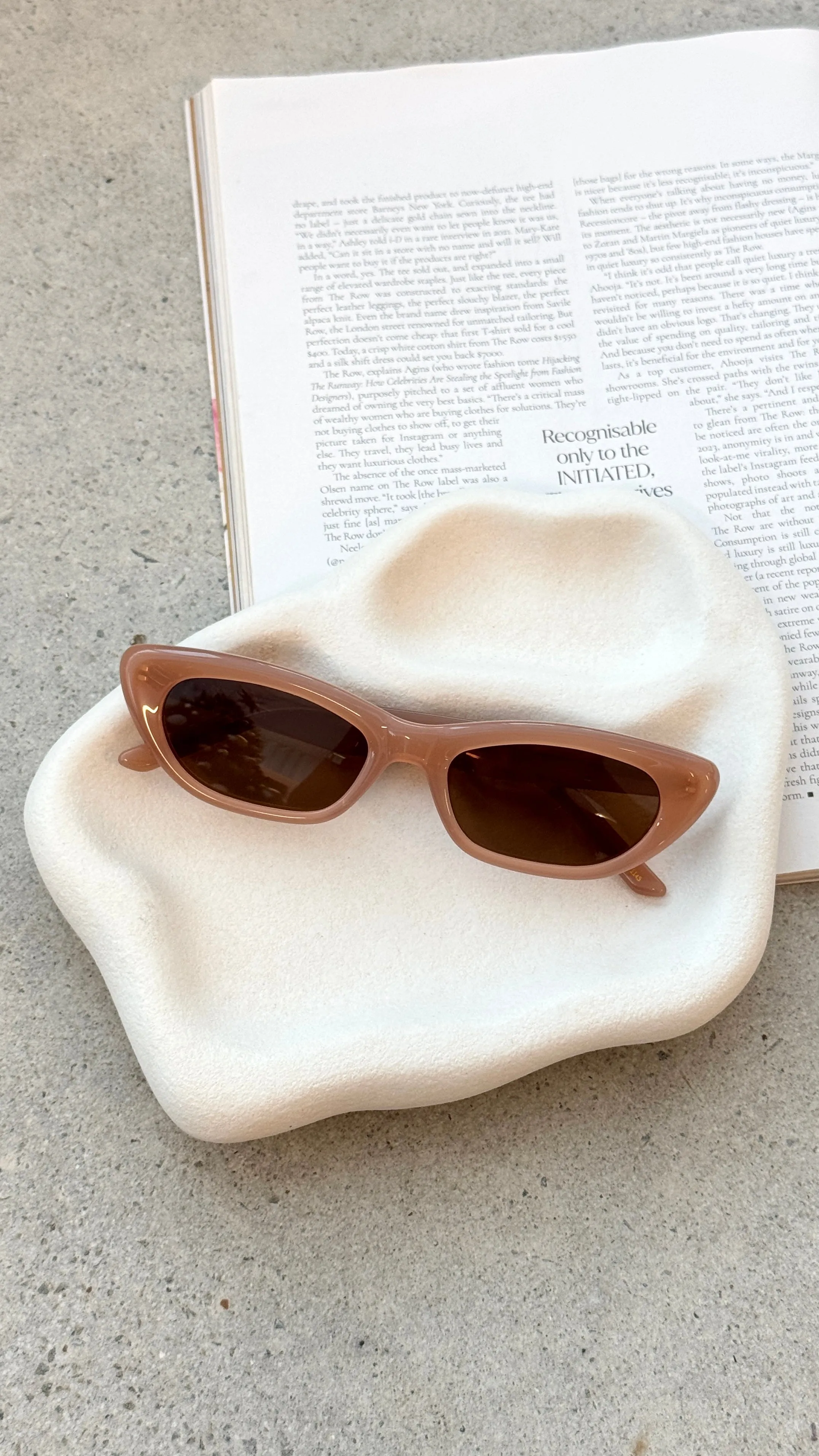 The Caroline Sunglasses - Nude / Brown sold by Billy J