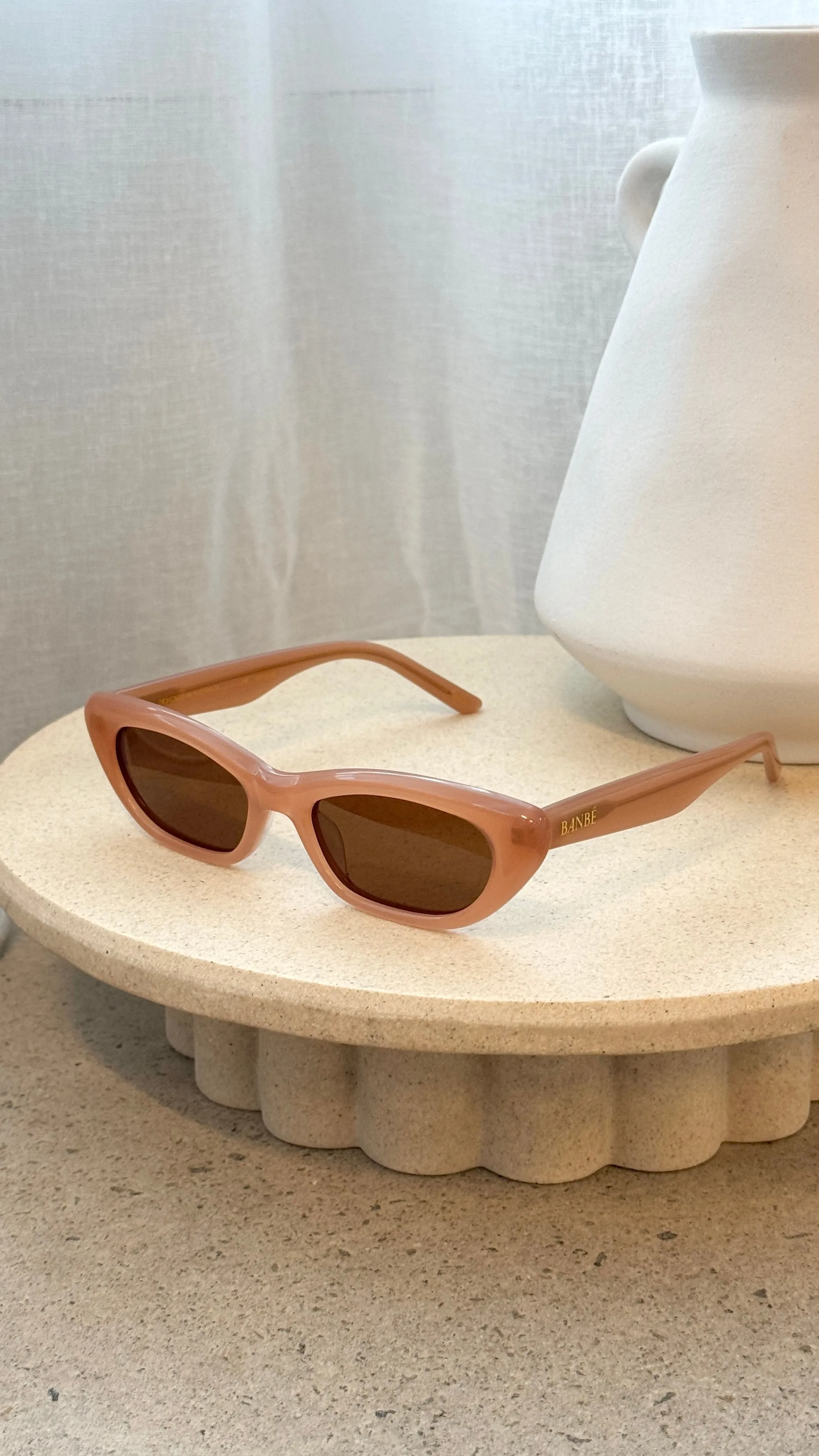 The Caroline Sunglasses - Nude / Brown sold by Billy J product image thumbnail 3