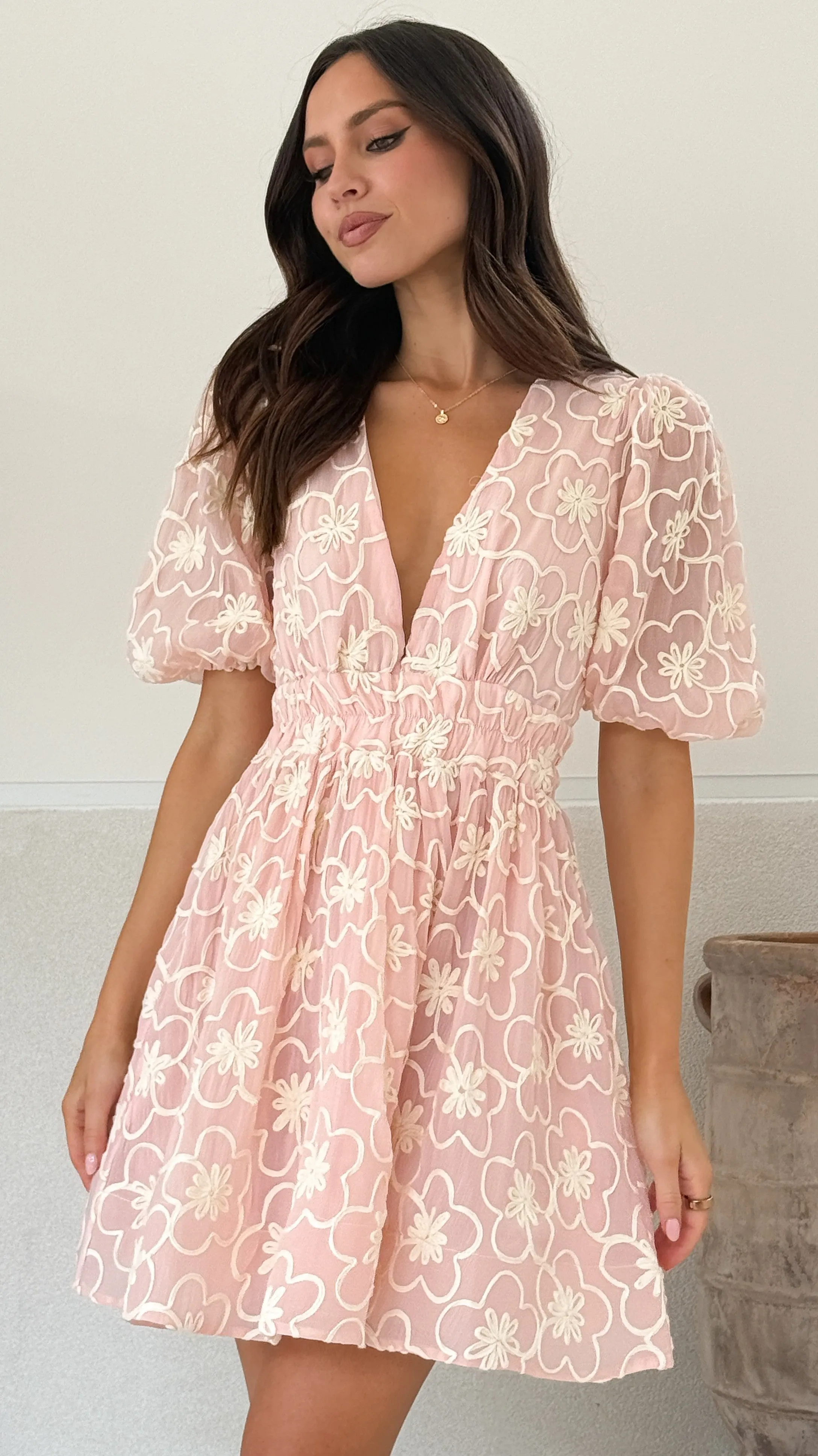 Erin Mini Dress - Blush sold by Billy J product image thumbnail 2