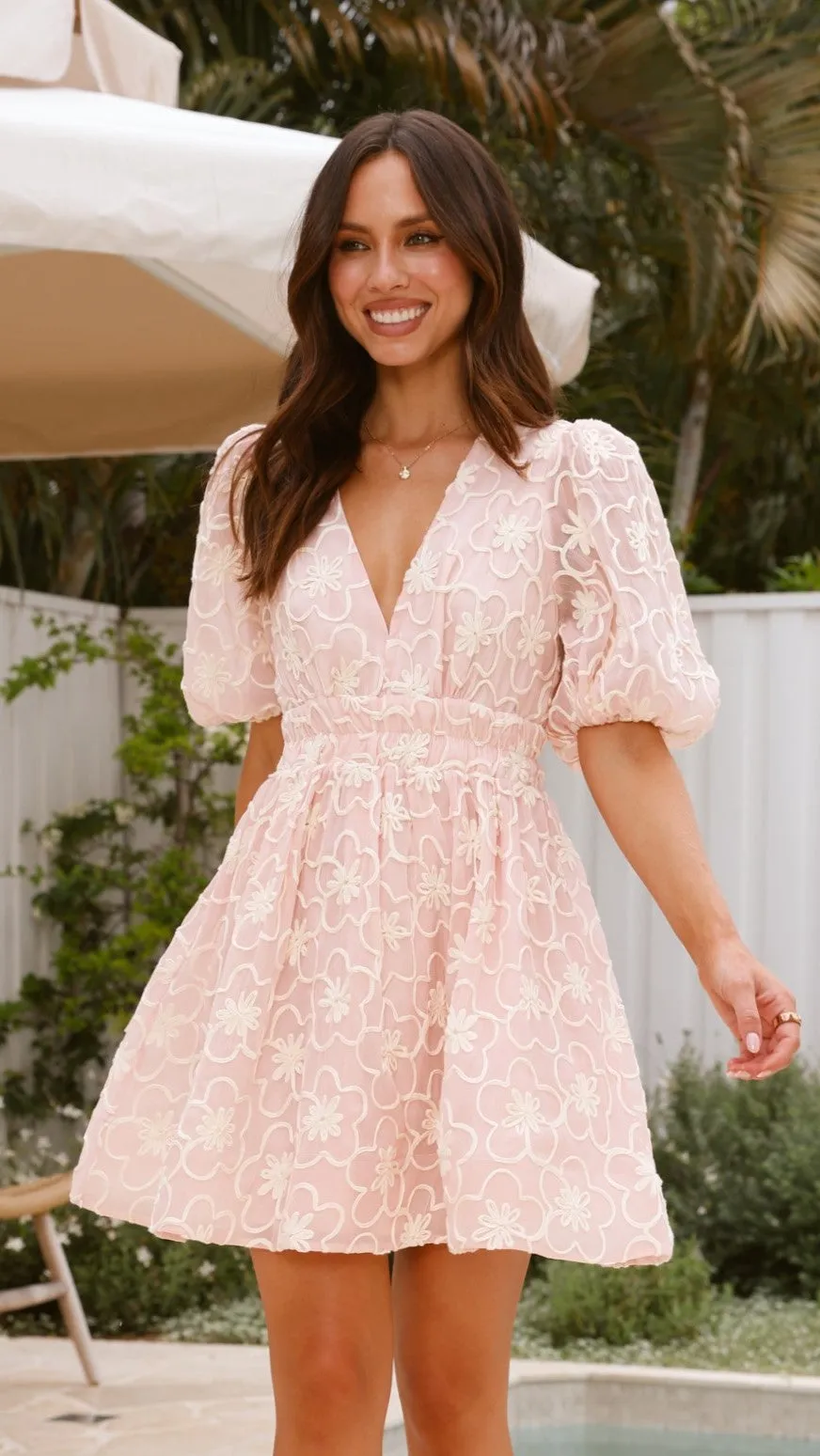 Erin Mini Dress - Blush sold by Billy J product image thumbnail 4