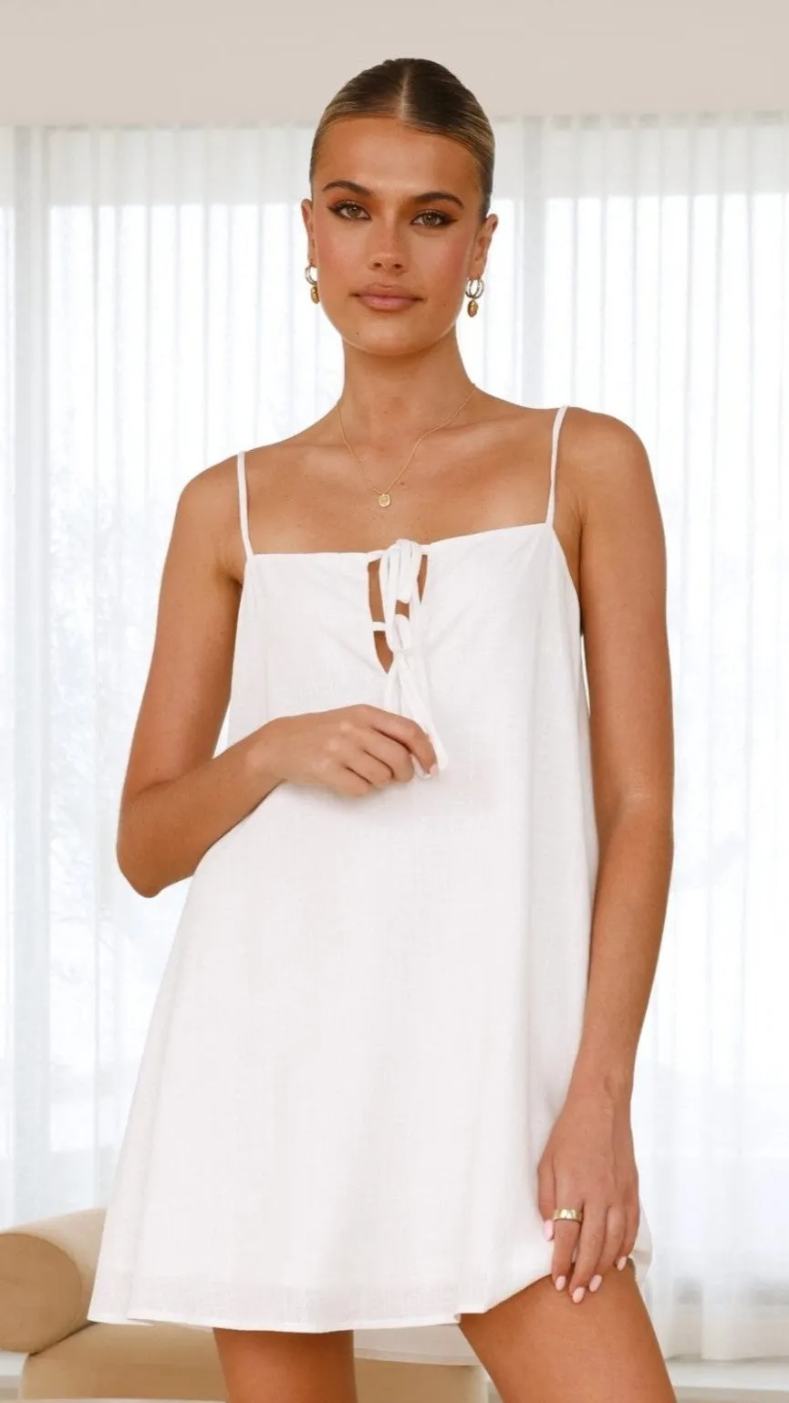 Yumiko Mini Dress - White sold by Billy J