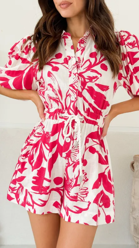 Skyla Playsuit - Rosalind Print sold by Billy J