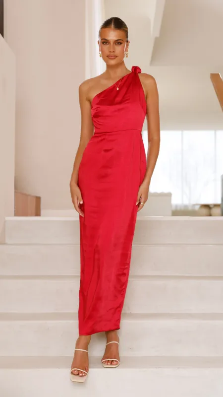 Ayla Maxi Dress - Red sold by Billy J