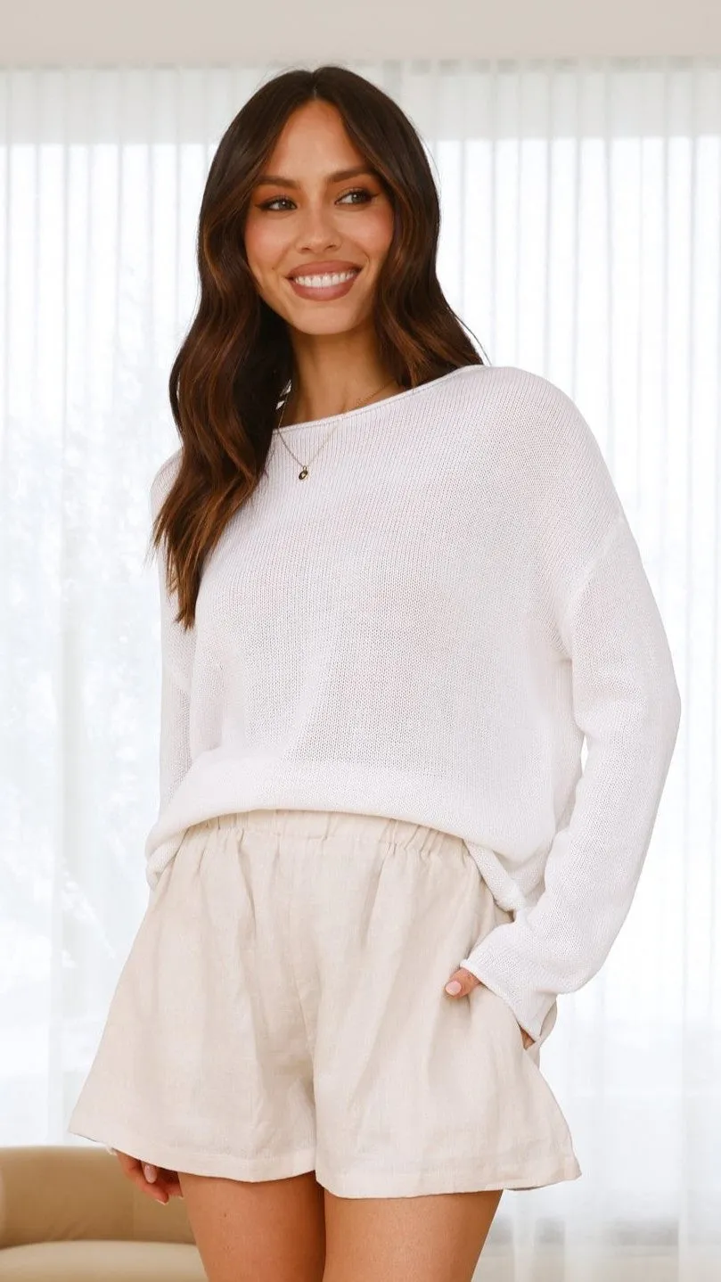 Lakoa Knit Top - White sold by Billy J