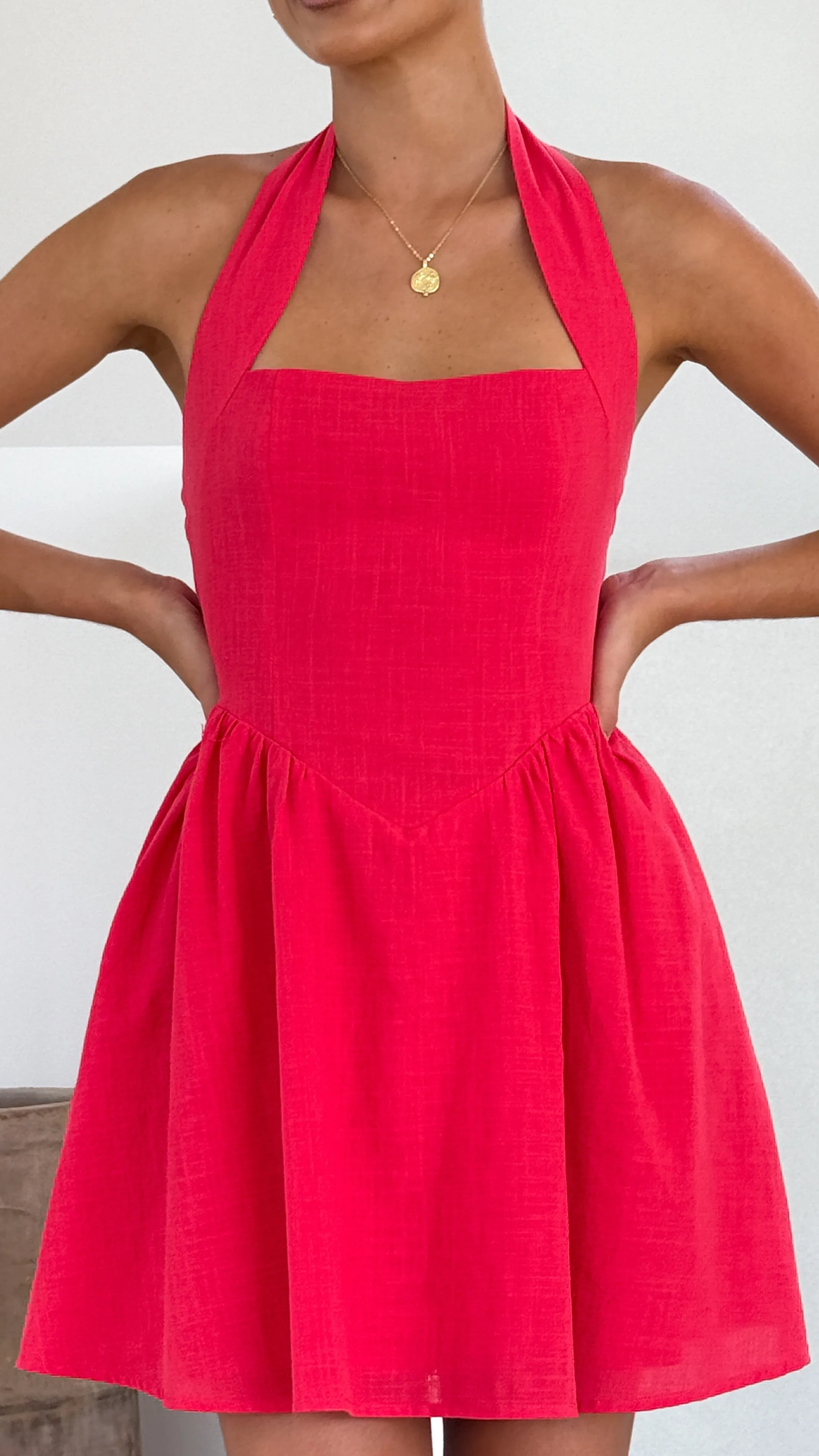 Peyton Mini Dress - Red sold by Billy J