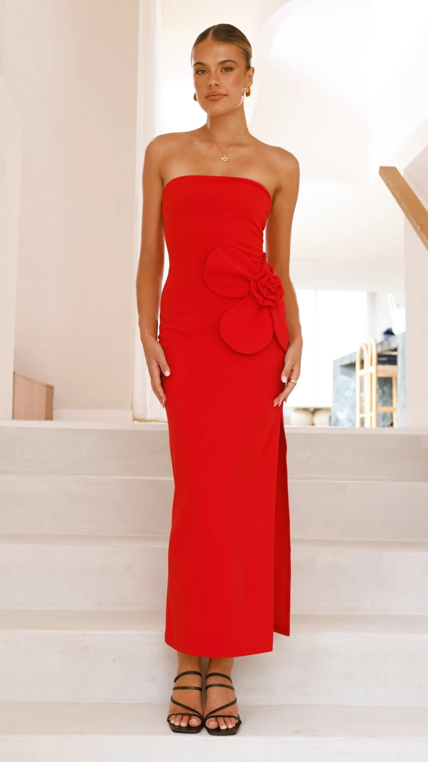 Athena Maxi Dress - Red sold by Billy J