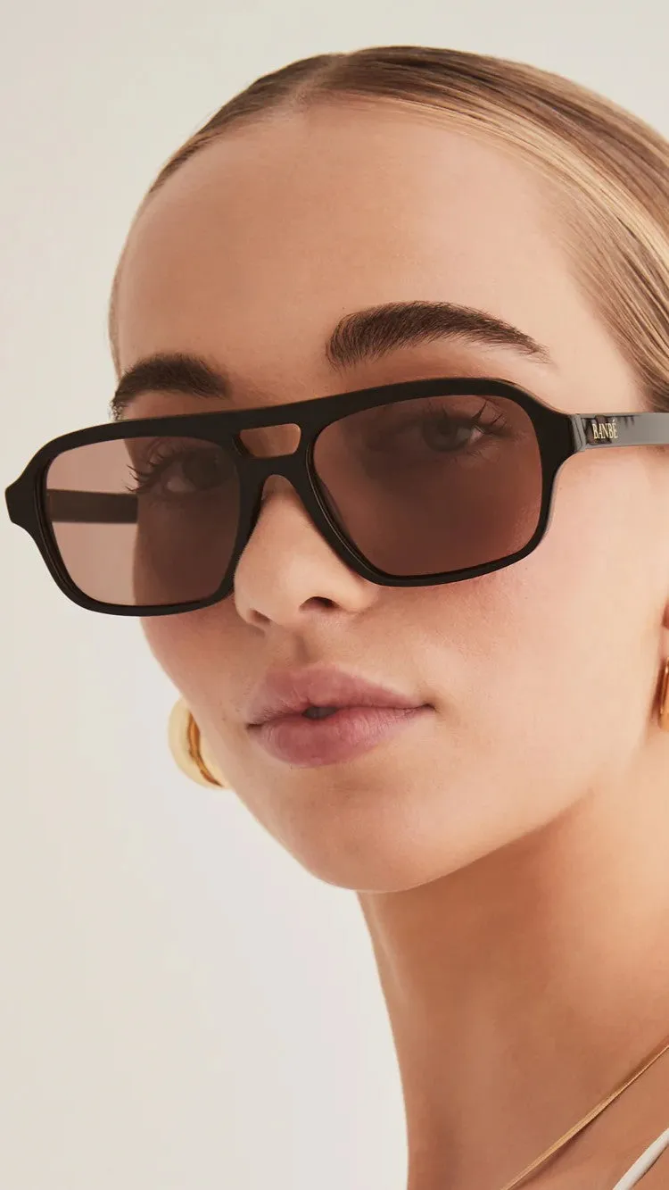 The Delevigne Sunglasses - Black / Caramel sold by Billy J
