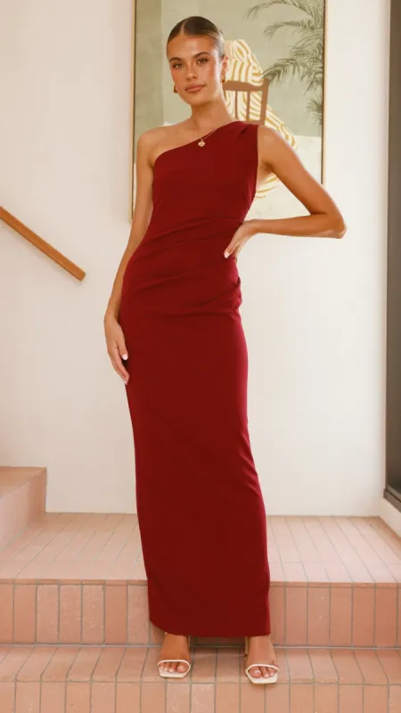 Cataleya Maxi Dress - Wine sold by Billy J
