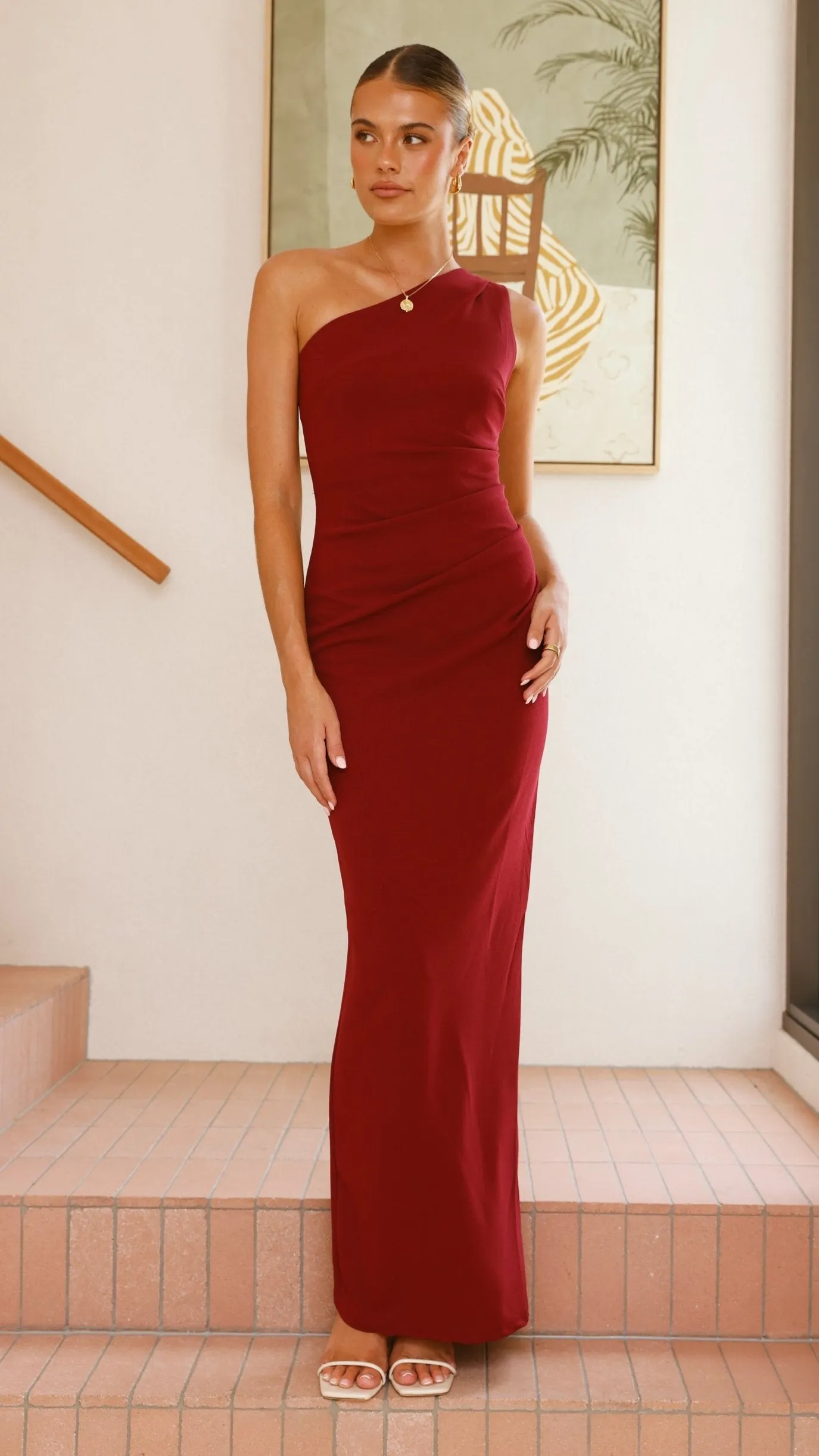 Cataleya Maxi Dress - Wine sold by Billy J product image thumbnail 4