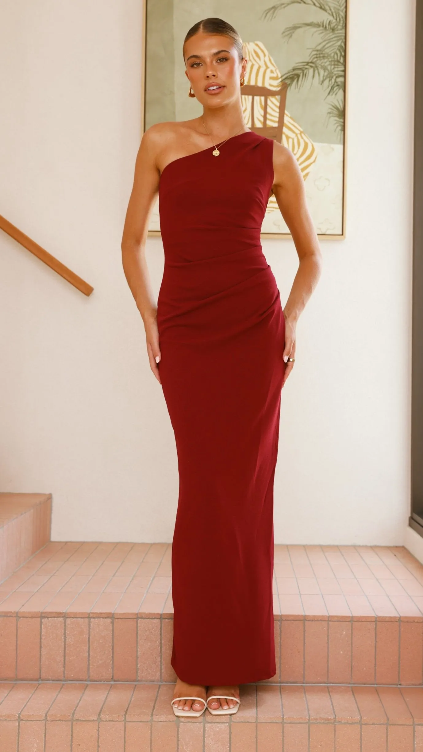 Cataleya Maxi Dress - Wine sold by Billy J product image thumbnail 5