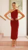 Alaina Midi Dress - Wine sold by Billy J