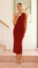 Alaina Midi Dress - Wine sold by Billy J
