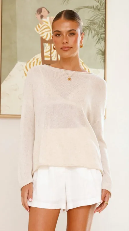 Lakoa Knit Top - Natural sold by Billy J