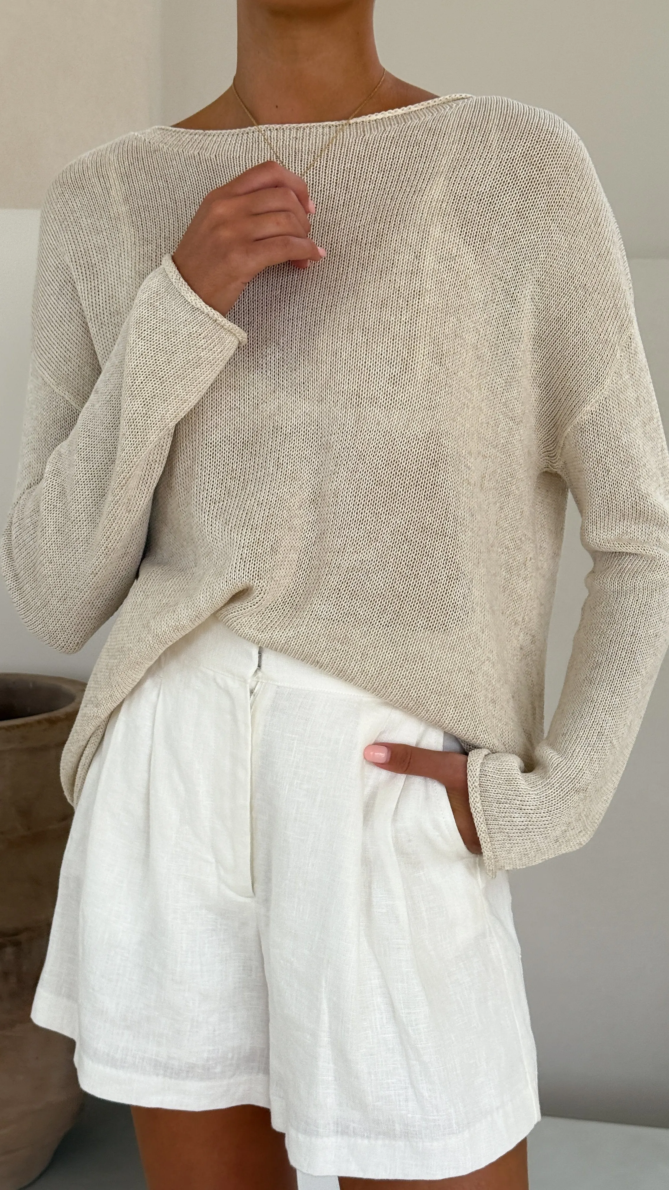 Lakoa Knit Top - Natural sold by Billy J product image thumbnail 4