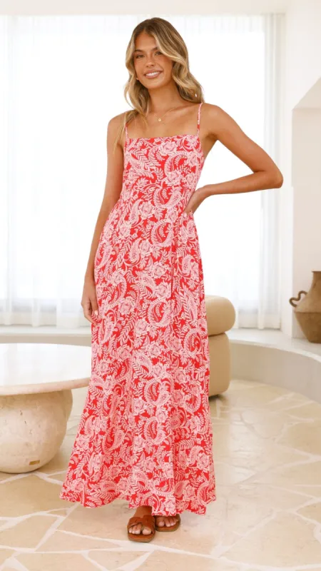 Jaylene Maxi Dress - Paisley Print sold by Billy J