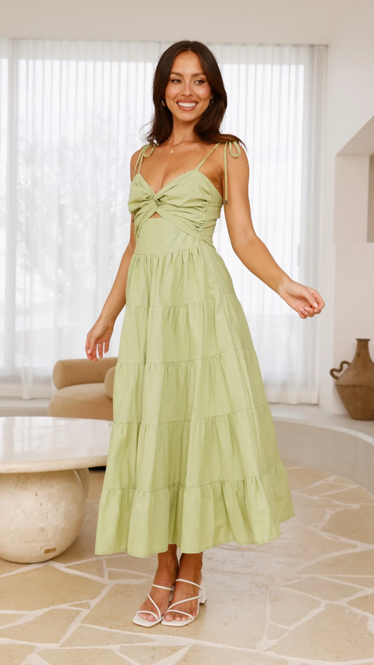 Armani Maxi Dress - Light Green sold by Billy J product image thumbnail 2