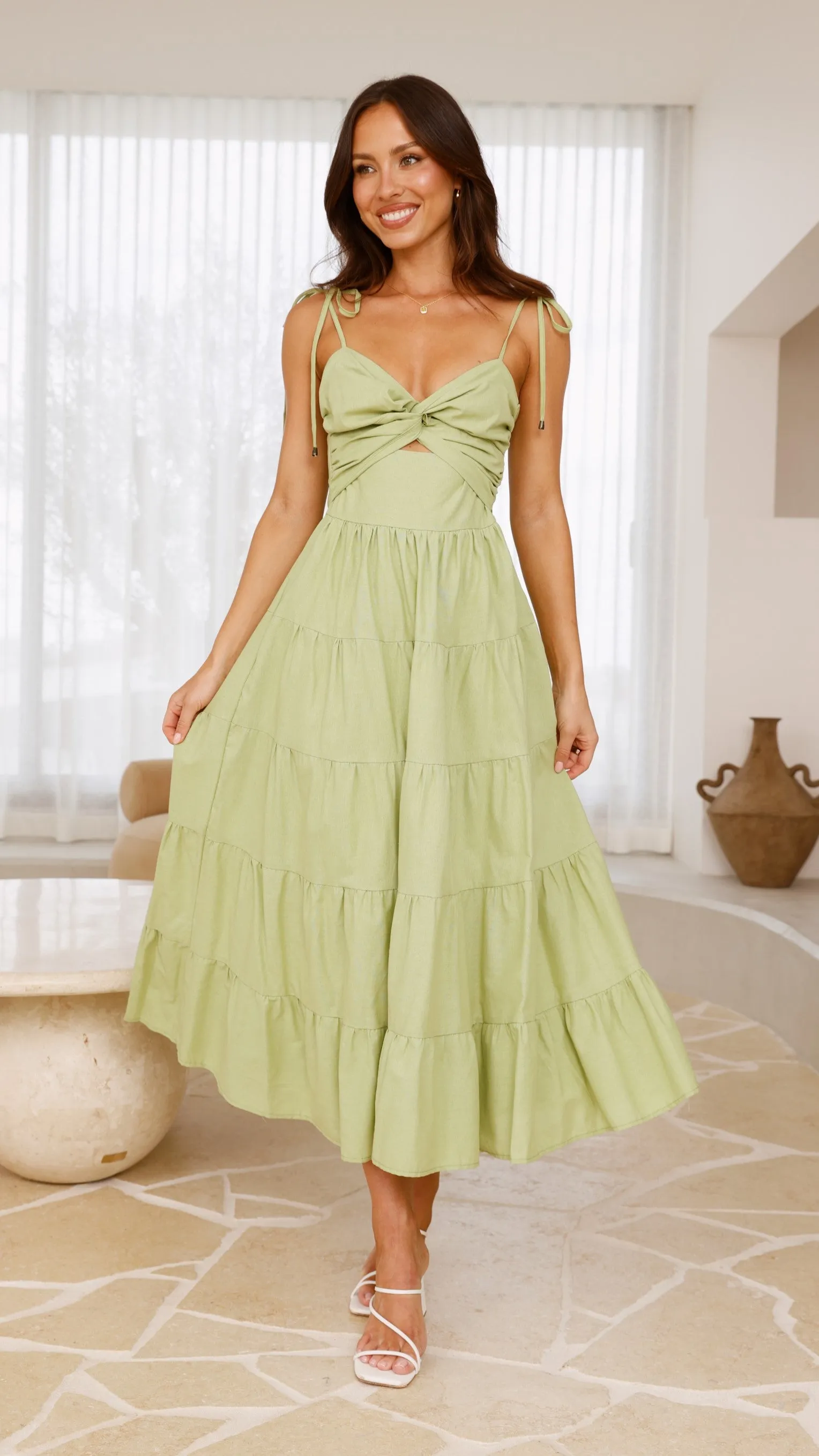 Armani Maxi Dress - Light Green sold by Billy J