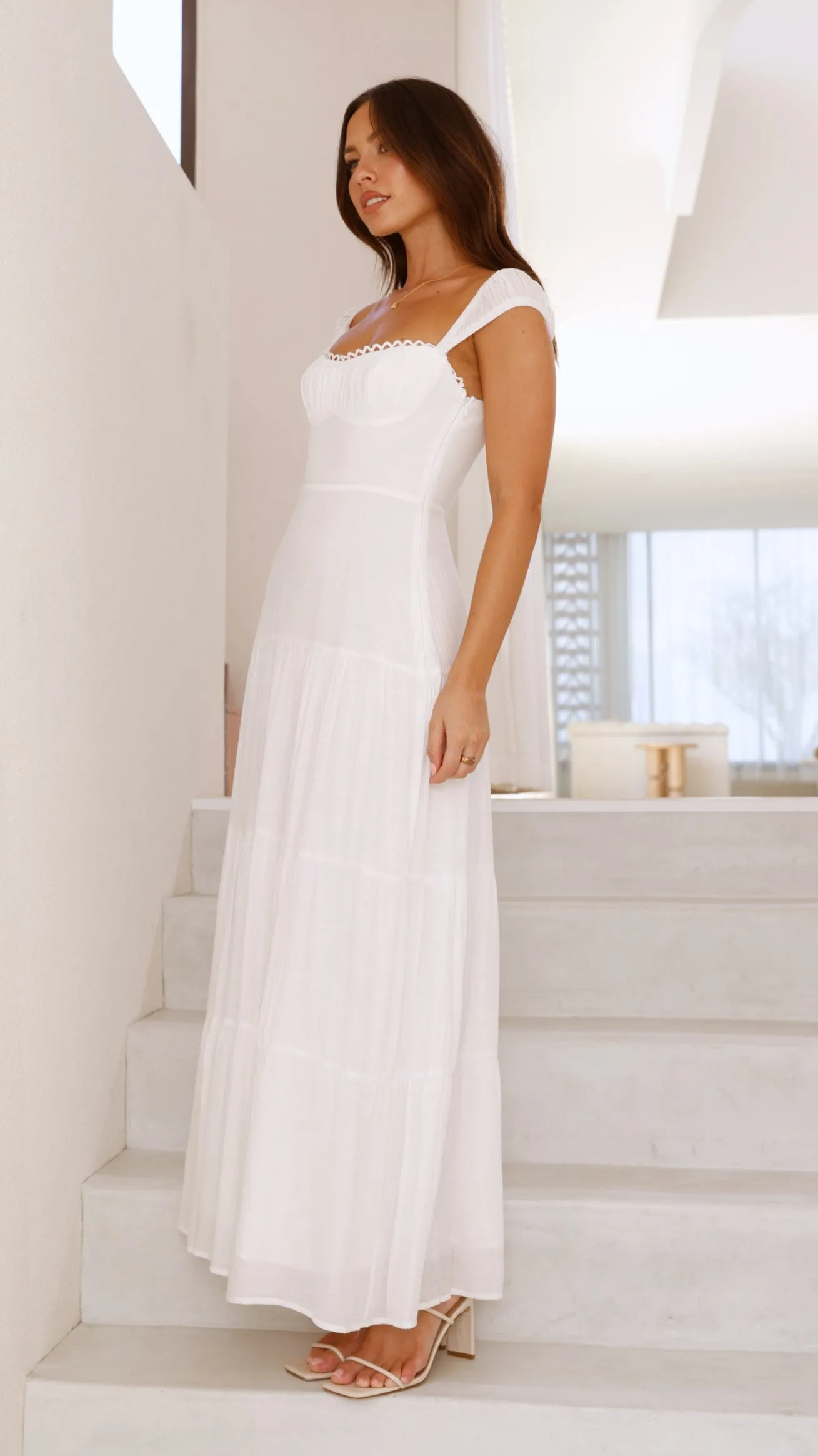 Pasca Maxi Dress - White sold by Billy J product image thumbnail 4
