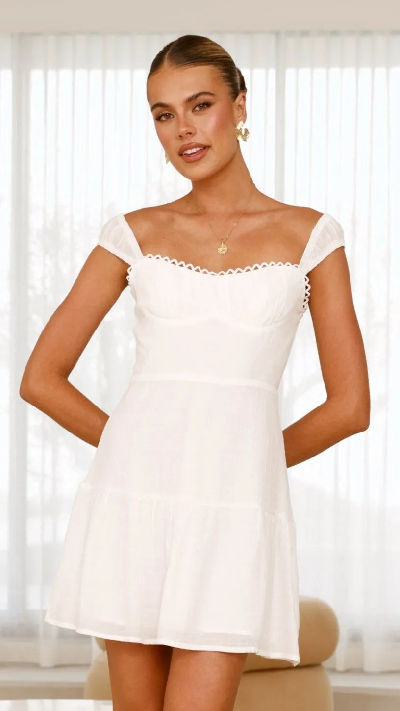 Pascah Mini Dress - White sold by Billy J