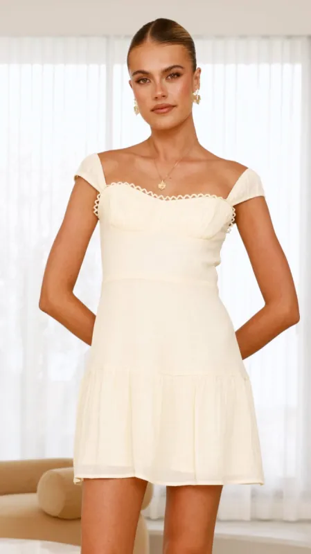Pascah Mini Dress - Yellow sold by Billy J