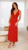 Kataryna Maxi Dress - Red sold by Billy J