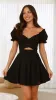 Magnolia Mini Dress - Black sold by Billy J