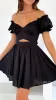 Magnolia Mini Dress - Black sold by Billy J