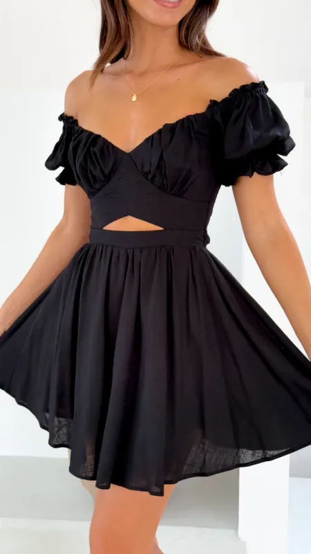 Magnolia Mini Dress - Black sold by Billy J