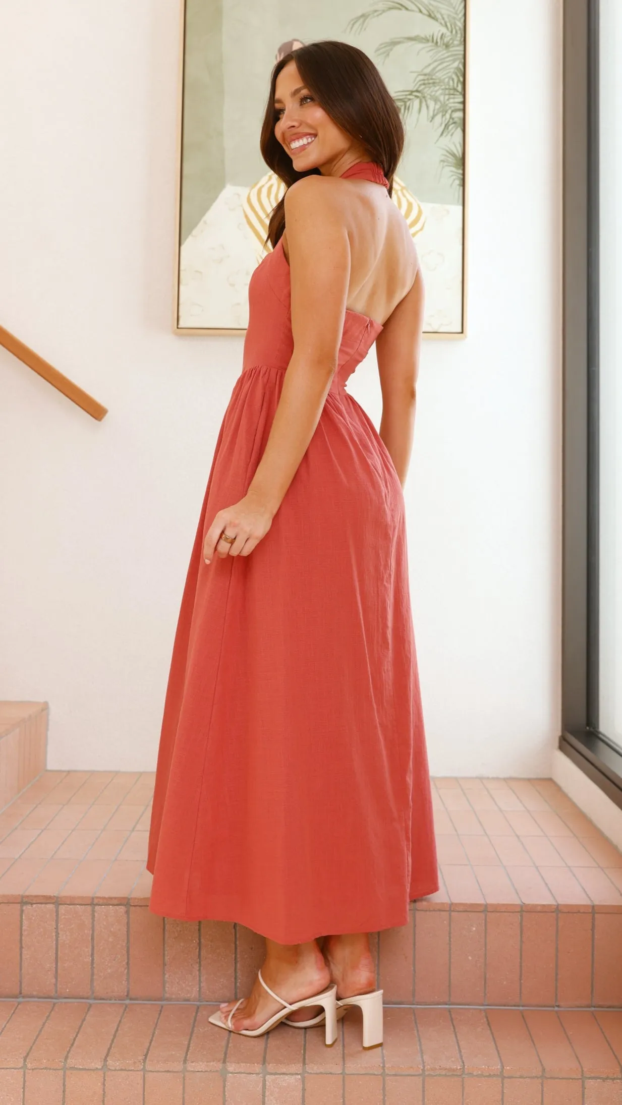 Caden Maxi Dress - Rust sold by Billy J product image thumbnail 2