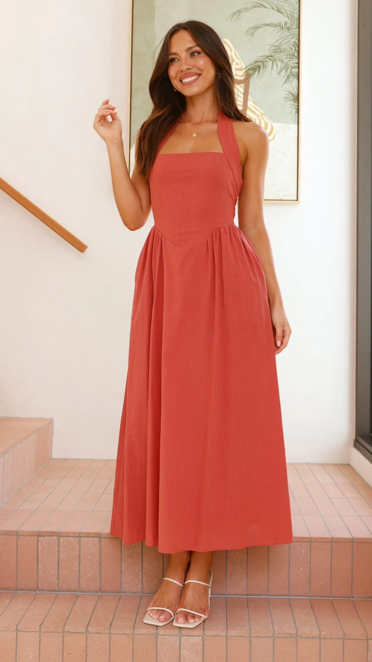Caden Maxi Dress - Rust sold by Billy J product image thumbnail 5