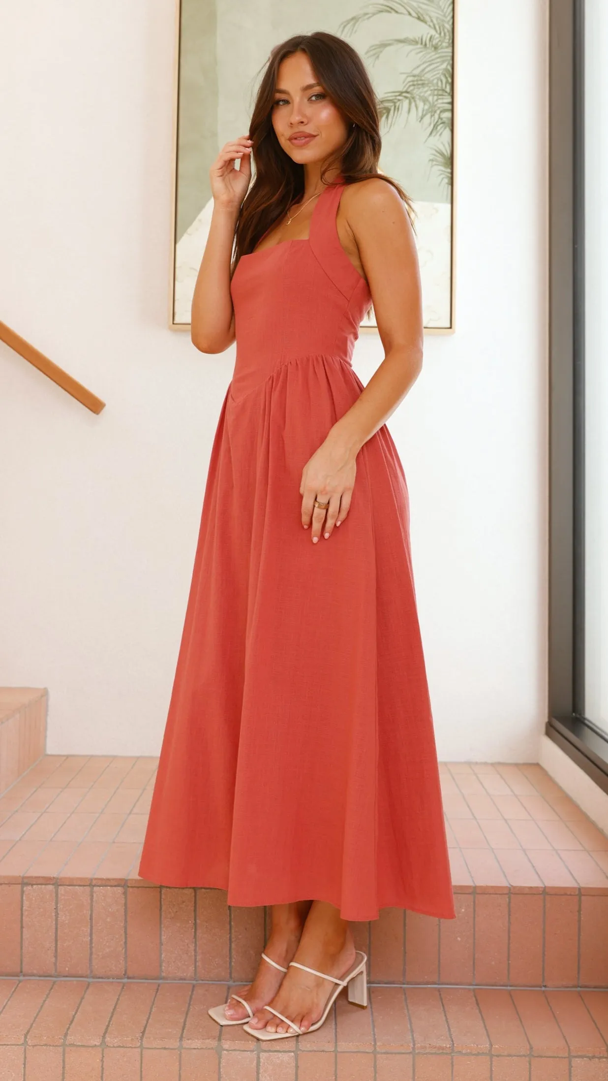 Caden Maxi Dress - Rust sold by Billy J product image thumbnail 3