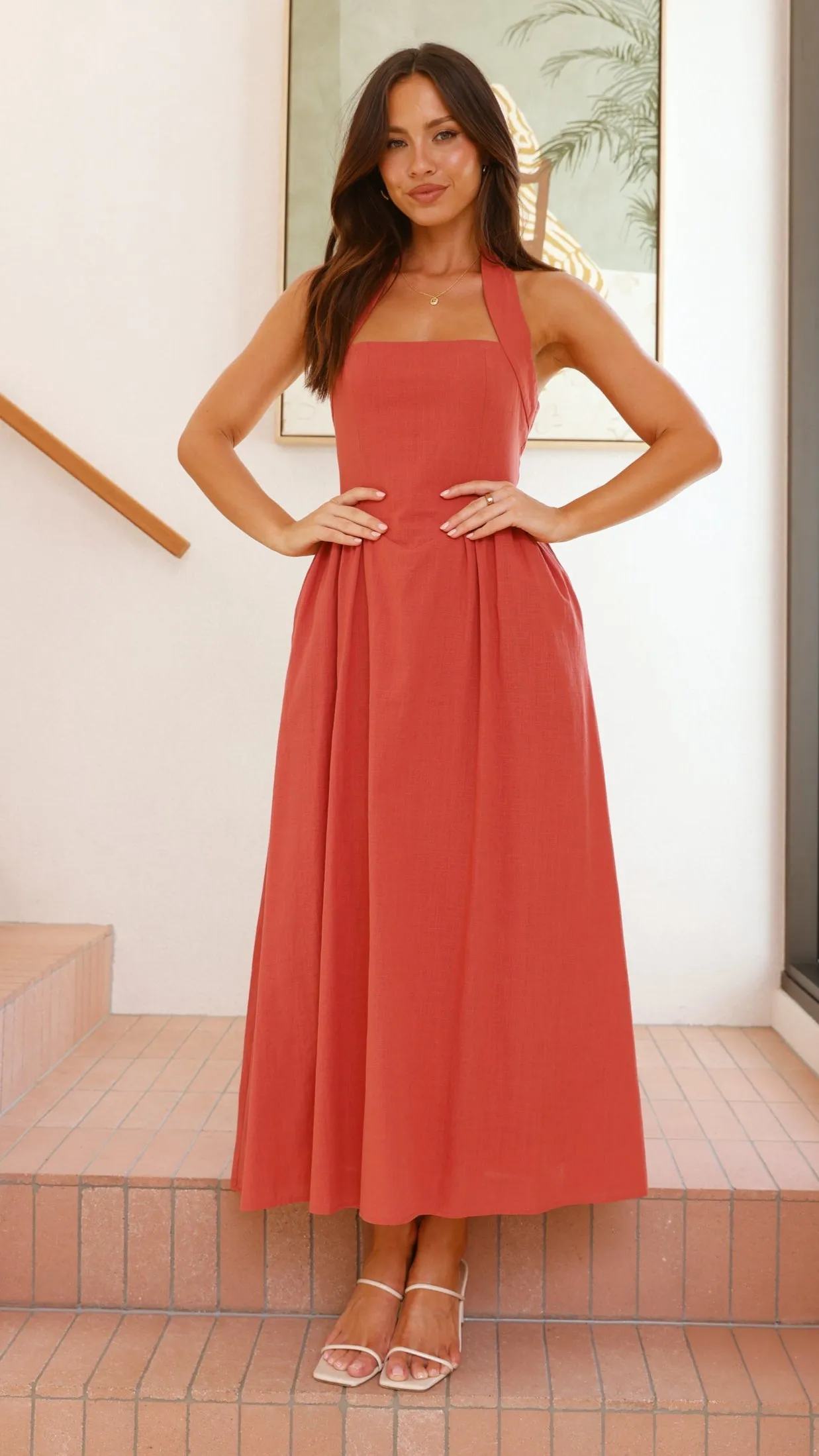 Caden Maxi Dress - Rust sold by Billy J product image thumbnail 4