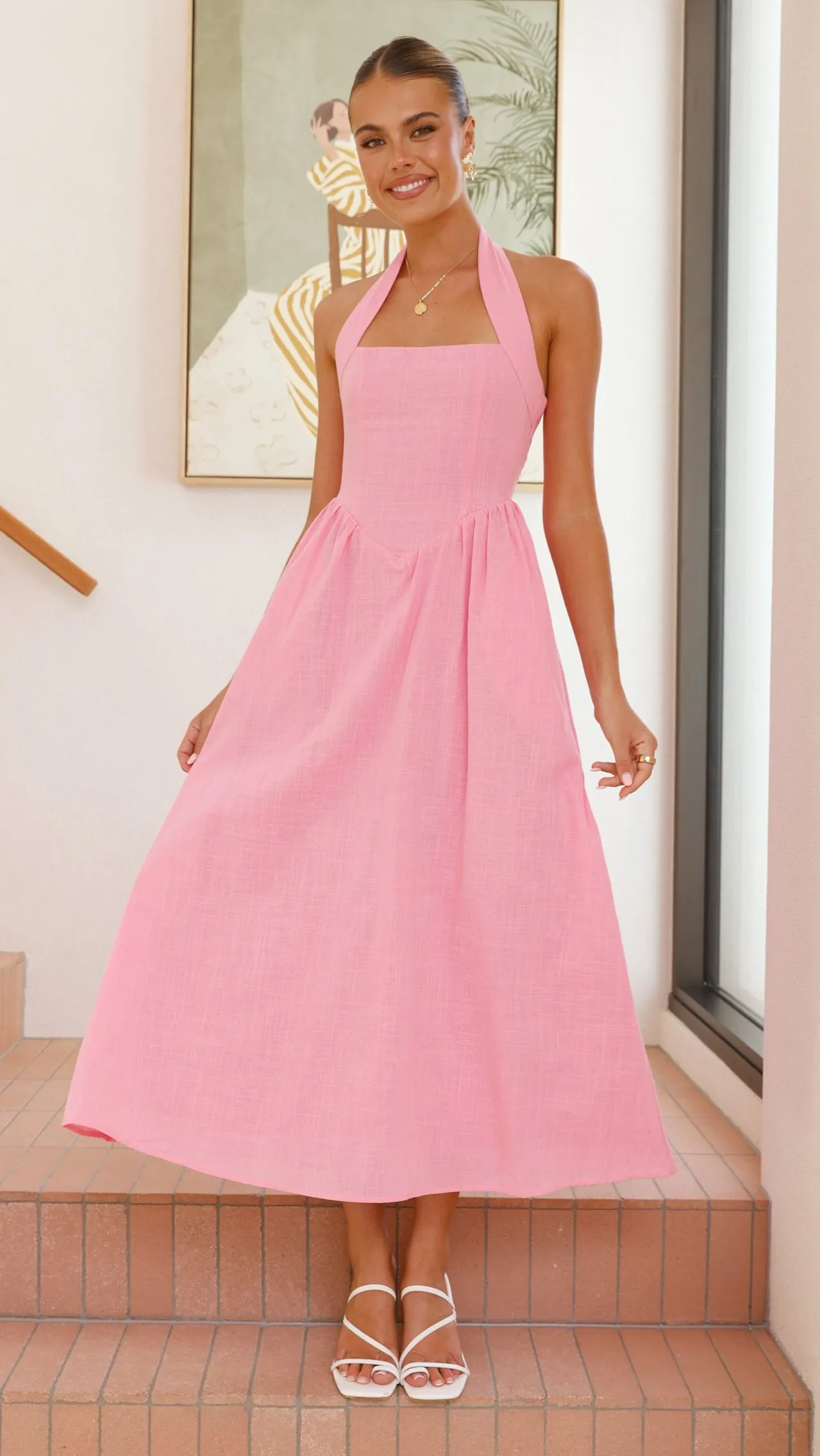 Caden Maxi Dress - Pink sold by Billy J product image thumbnail 5